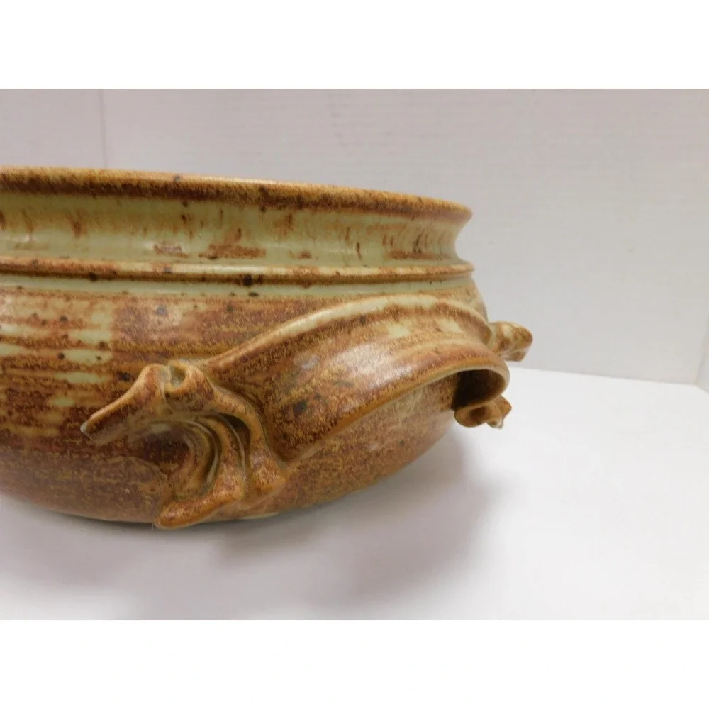 Handmade Stoneware Casserole Wheel Thrown Studio Pottery JC430